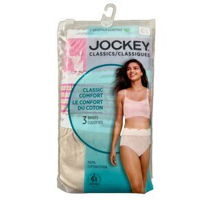 Jockey Elance Combed Cotton Set of 3 Bikini Underwear Panties ( 6/M )